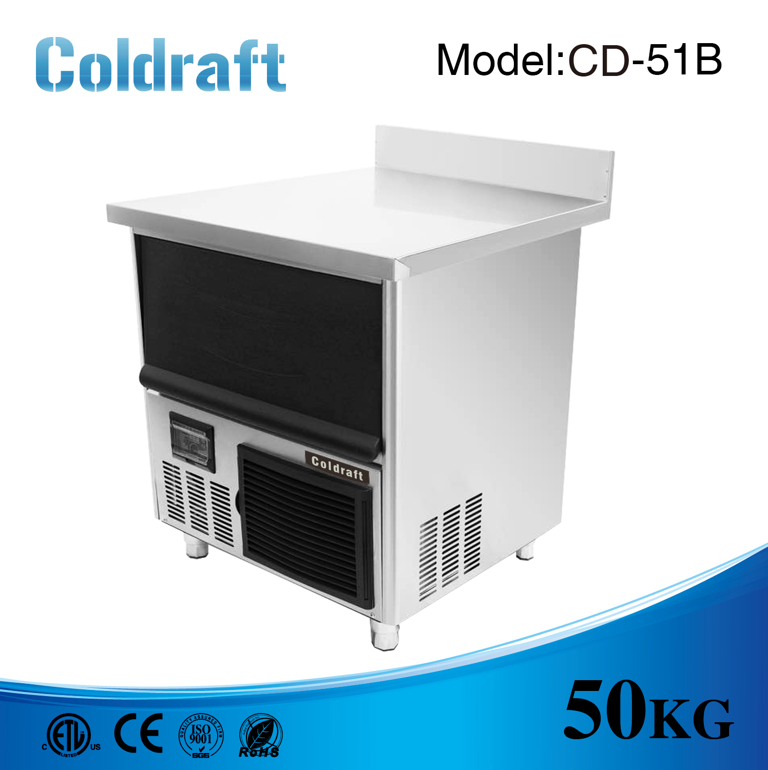 Máy làm đá viên âm bàn Coldraft CD - 51B