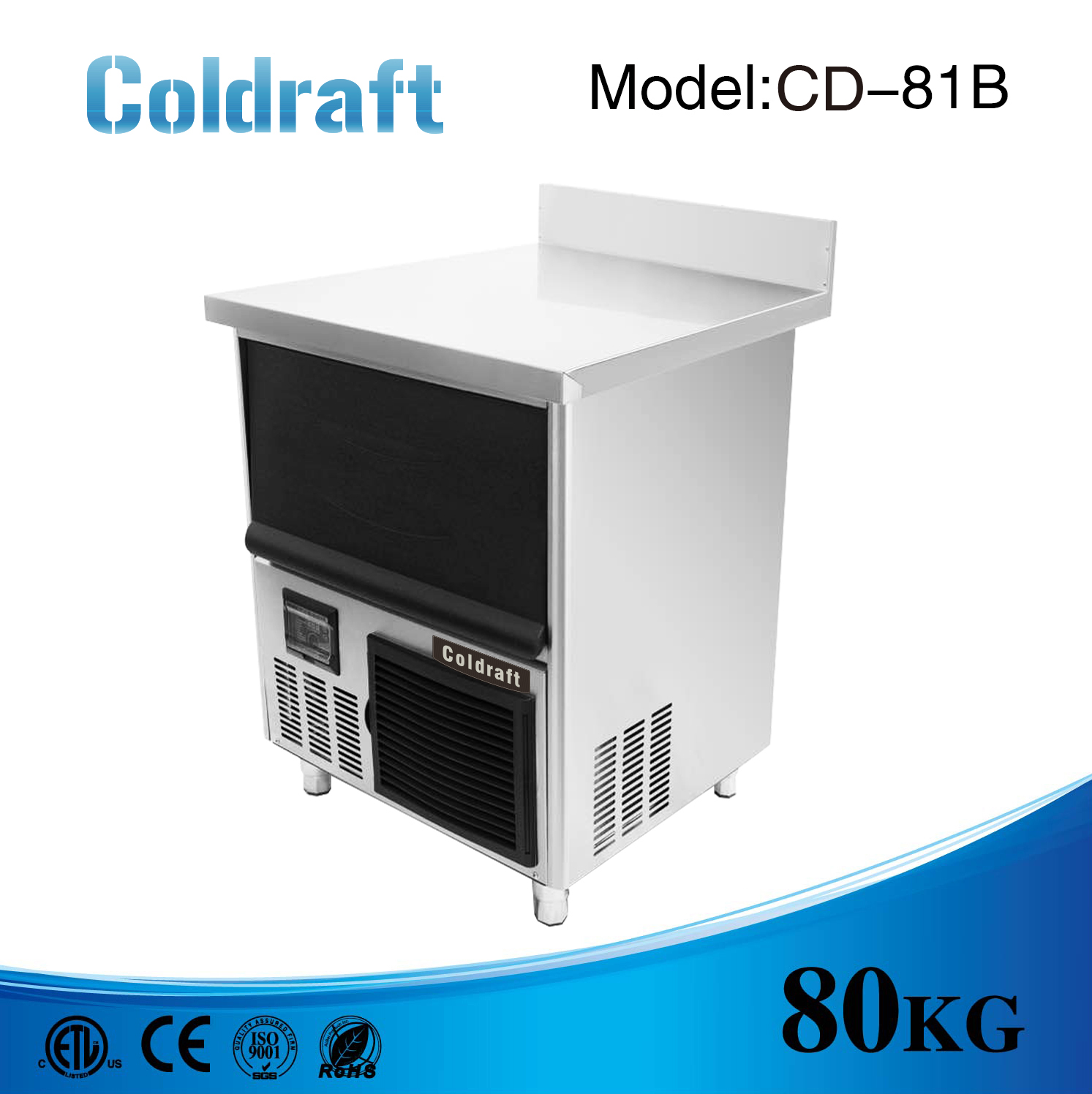 Máy làm đá viên âm bàn Coldraft CD - 81B
