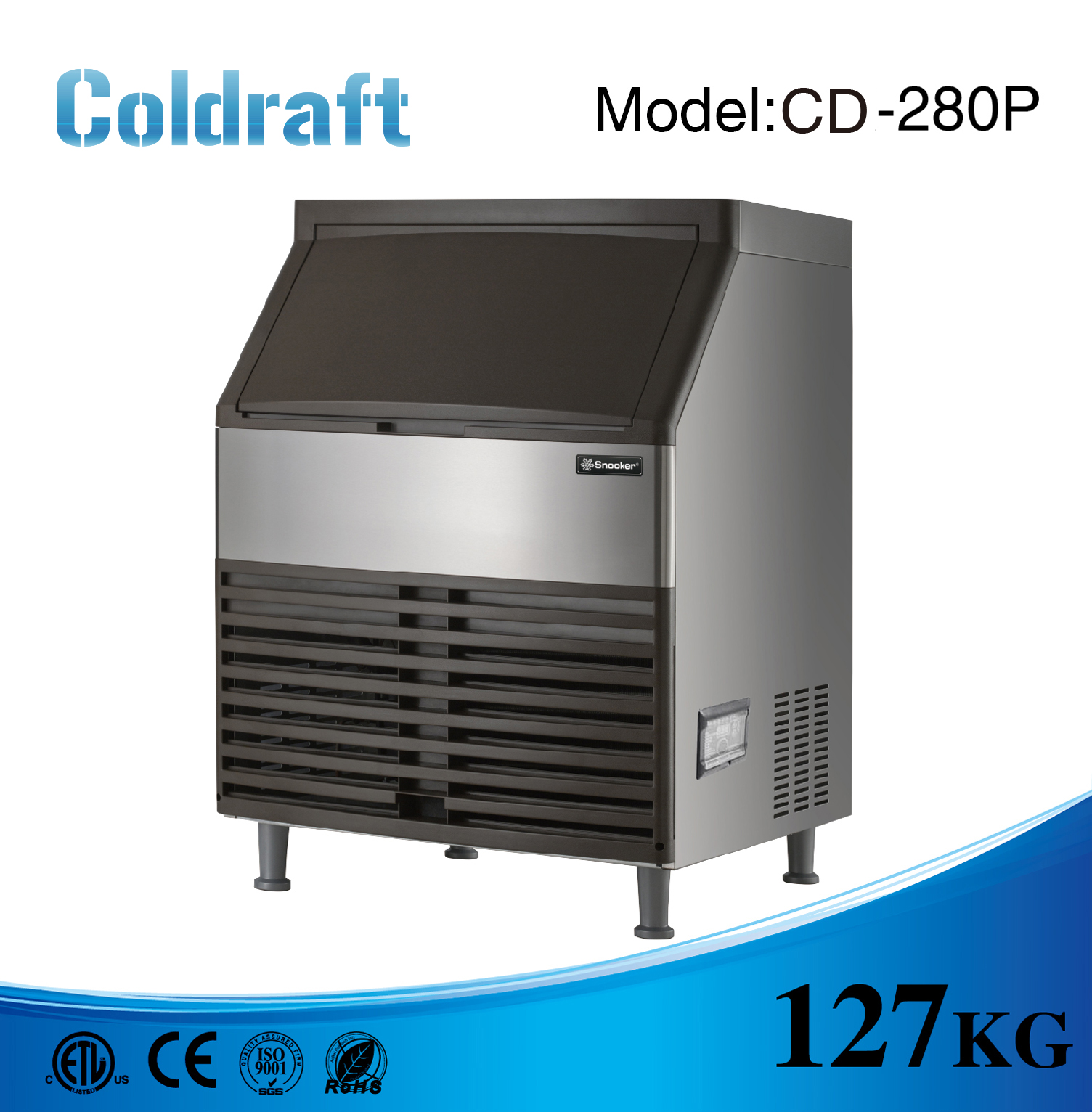 CD-280P Máy làm đá Coldraft 127Kg