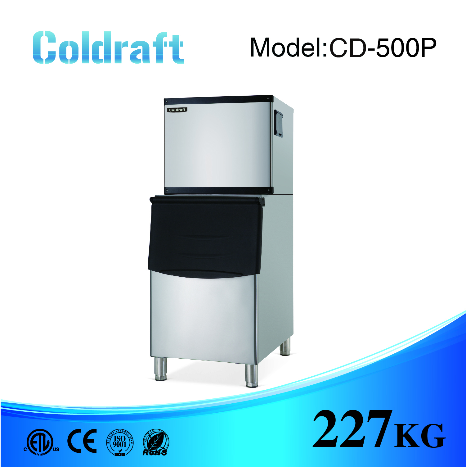 Máy làm đá viên Coldraft CD-500P